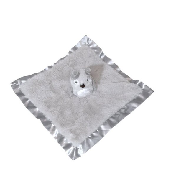 Cloud Island Plush Owl Gray Lovey Security Blanket 14" X 14" - Picture 3 of 5